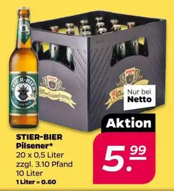 NETTO STIER - BIER Pilsener Angebot