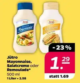NETTO Jütro Mayonnaise, Salatcreme oder Remoulade Angebot