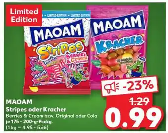Kaufland MAOAM Stripes oder Kracher Angebot