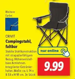 Lidl CRIVIT Campingstuhl, faltbar Angebot