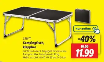 Lidl Campingstisch, klappbar Angebot