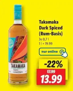 Lidl Takamaka Dark Spiced (Rum-Basis) Angebot