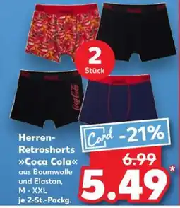 Kaufland Herren-Retroshorts Coca Cola Angebot