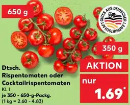 Kaufland Dtsch. Rispentomaten oder Cocktailrispentomaten Angebot