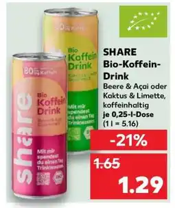 Kaufland SHARE Bio-Koffein-Drink Angebot
