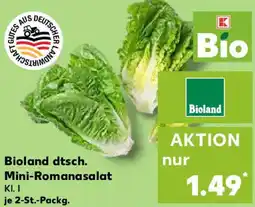 Kaufland Bioland dtsch. Mini-Romanasalat Angebot