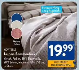Aldi Süd Leinen-Sommerdecke Angebot