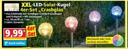 Norma XXL-LED-Solar-Kugel 4er-Set „Crashglas“ Angebot