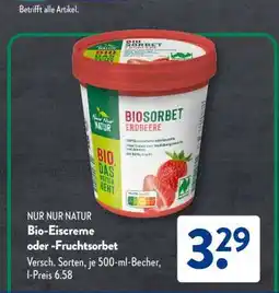 Aldi Süd Bio-Eiscreme oder -Fruchtsorbet Angebot