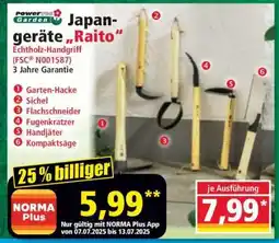 Norma Japan- geräte „Raito“ Angebot