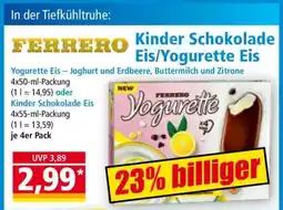 Norma Kinder Schokolade Eis/Yogurette Eis Angebot
