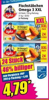 Norma Fischstäbchen Omega 3 XXL Angebot