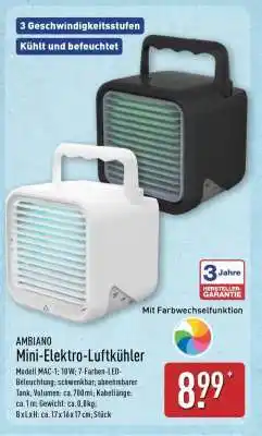 Aldi Nord Mini-Elektro-Luftkühler Angebot