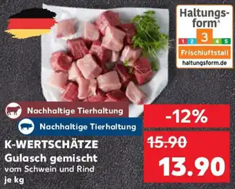 Kaufland K-WERTSCHÄTZE Gulasch gemischt Angebot
