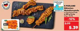 Kaufland K-PURLAND Hähnchen Medaillonspieẞe Angebot