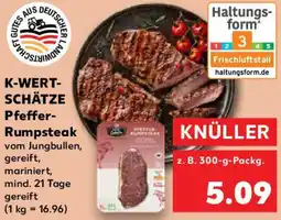 Kaufland K-WERTSCHÄTZE Pfeffer Rumpsteak Angebot