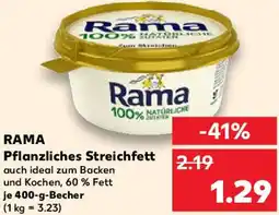 Kaufland RAMA Pflanzliches Streichfett Angebot