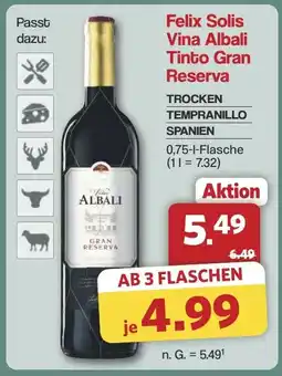 Famila Nord West Felix Solis Vina Albali Tinto Gran Reserva Angebot