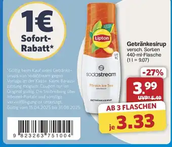 Famila Nord West Sodastream Getränkesirup Angebot