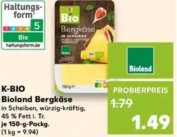Kaufland K-BIO Bioland Bergkäse Angebot
