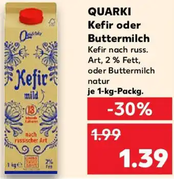 Kaufland QUARKI Kefir oder Buttermilch Angebot