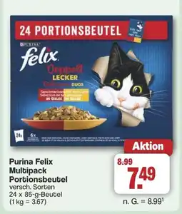 Famila Nord West Purina Felix Multipack Portionsbeutel Angebot