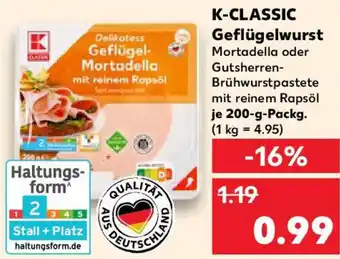 Kaufland K-CLASSIC Geflügelwurst Angebot