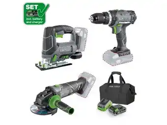 OBI Lux-Tools Akku-Maschinenset 3in1 Angebot