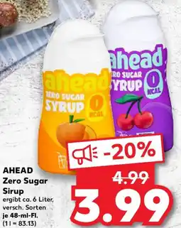 Kaufland AHEAD Zero Sugar Sirup Angebot