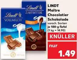 Kaufland LINDT Maître Chocolatier Schokolade Angebot