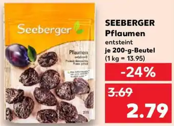 Kaufland SEEBERGER Pflaumen Angebot