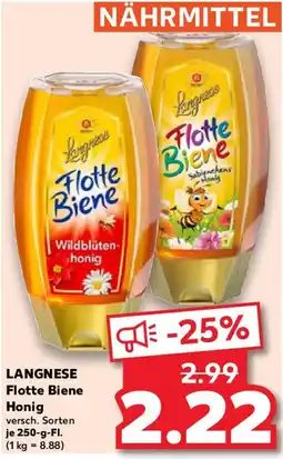 Kaufland LANGNESE Flotte Biene Honig Angebot