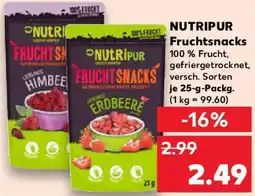 Kaufland NUTRIPUR Fruchtsnacks Angebot