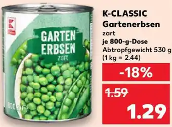 Kaufland K-CLASSIC Gartenerbsen Angebot