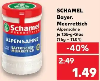 Kaufland SCHAMEL Bayer. Meerrettich Angebot