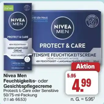 Famila Nord West Nivea Men Feuchtigkeits- oder Gesichtspflegecreme Angebot