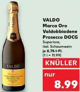 Kaufland VALDO Marca Oro Valdobbiadene Prosecco DOCG Angebot