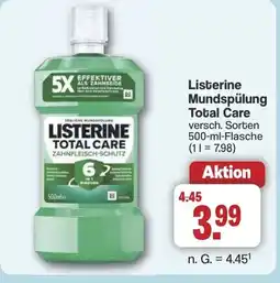 Famila Nord West Listerine Mundspülung Total Care Angebot