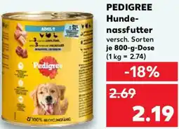 Kaufland PEDIGREE Hundenassfutter Angebot