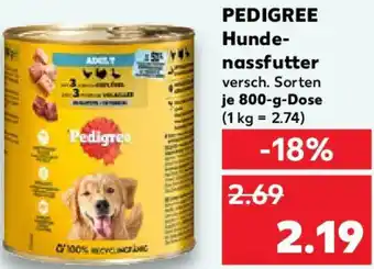 Kaufland PEDIGREE Hundenassfutter Angebot