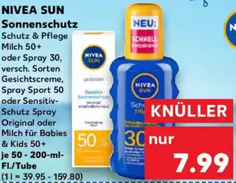 Kaufland NIVEA SUN Sonnenschutz Angebot