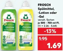 Kaufland FROSCH Spülmittel, Lotion oder Gel Angebot