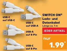 Kaufland SWITCH ON Lade- und Datenkabel Angebot