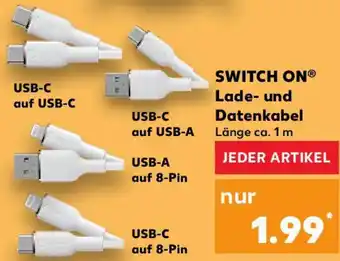 Kaufland SWITCH ON Lade- und Datenkabel Angebot
