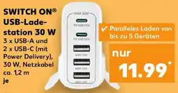 Kaufland SWITCH ON USB-Ladestation 30 W Angebot