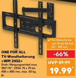 Kaufland ONE FOR ALL TV-Wandhalterung WM 2452 Angebot