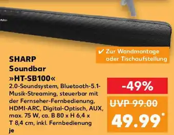 Kaufland SHARP Soundbar HT-SB100 Angebot