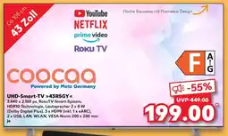 Kaufland Coocaa UHD-Smart-TV 43R5GY Angebot