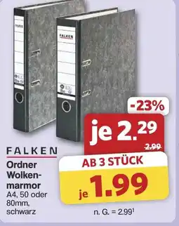Famila Nord West FALKEN Ordner Wolkenmarmor Angebot
