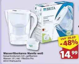 Famila Nord West BRITA Wasserfilterkanne Marella weiß Angebot